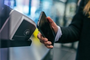 a  customer uses a mobile payment at a pos