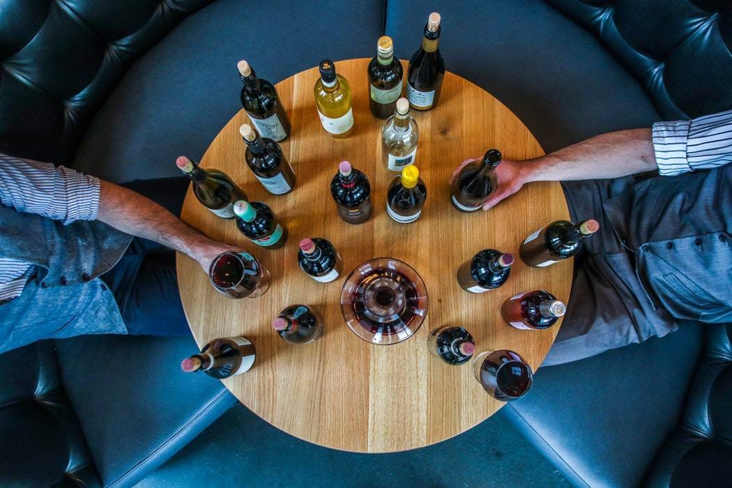 Wine bottles wine club