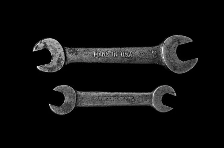 a wrench that reads 'made in usa'