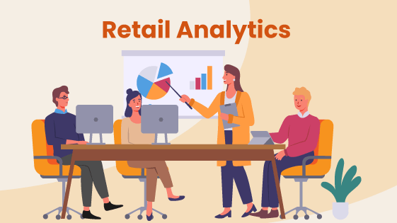 People conduct retail store analytics during a business meeting