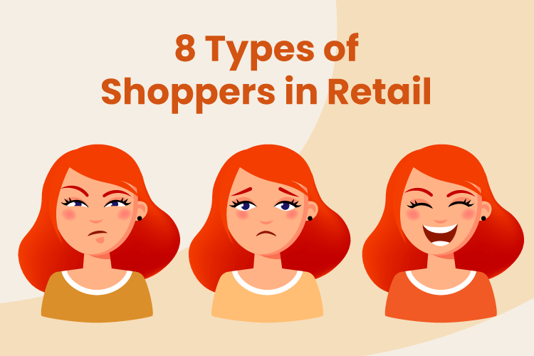 3 images of different types of shoppers