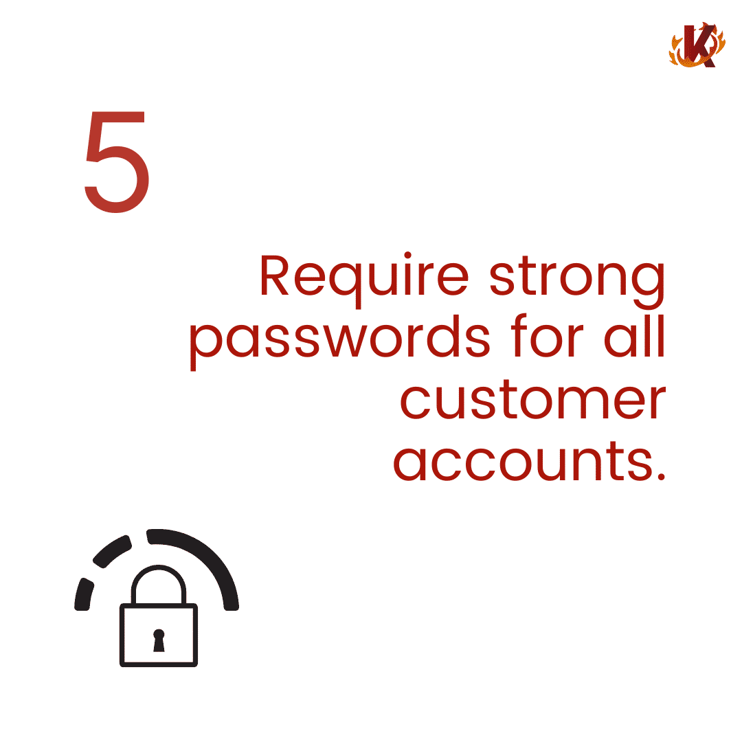 require strong passwords for customer accounts image carousel