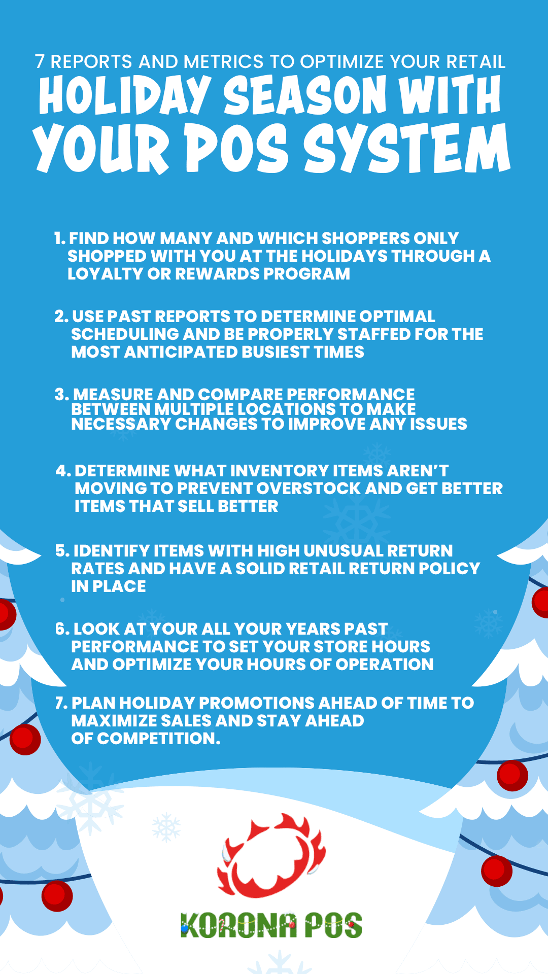 7 Reports and Metrics For the Holidays Infographic
