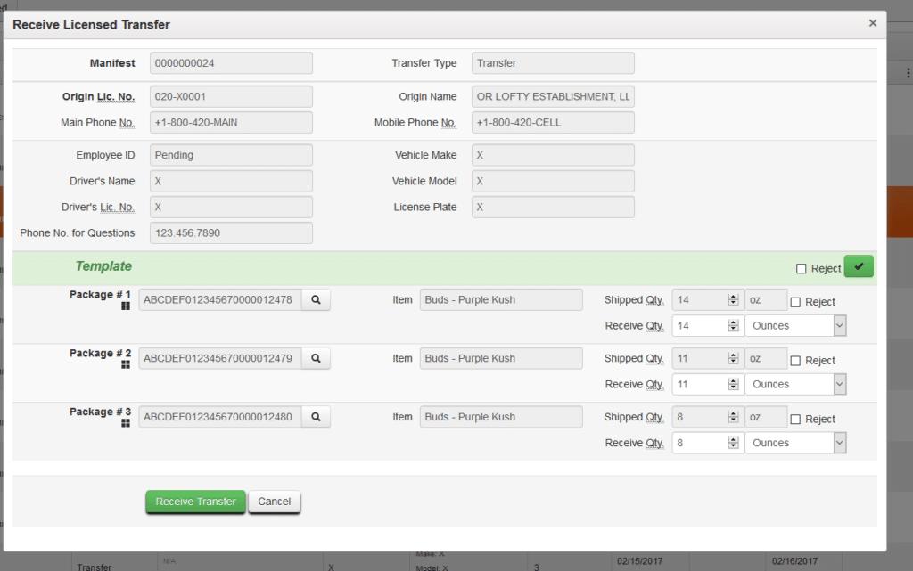 metrc dispensary traceability product-led screenshot