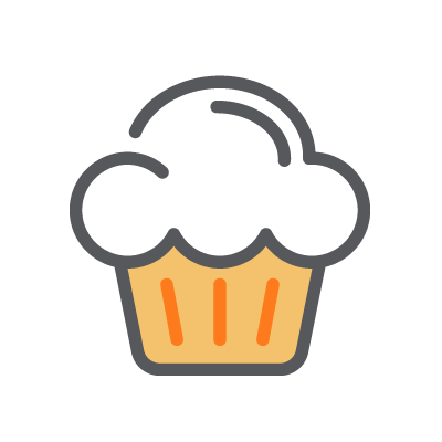 Bakery POS cupcake icon