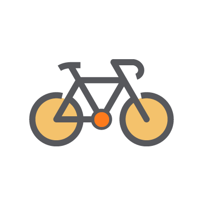 Bike shop POS bicycle icon