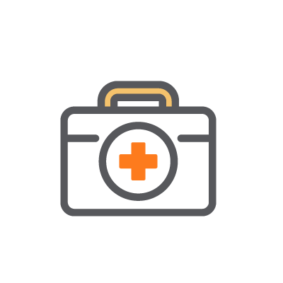 Health store POS first-aid kit icon