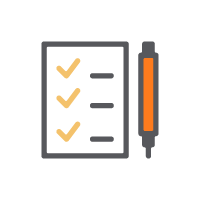 Inventory management checklist icon
