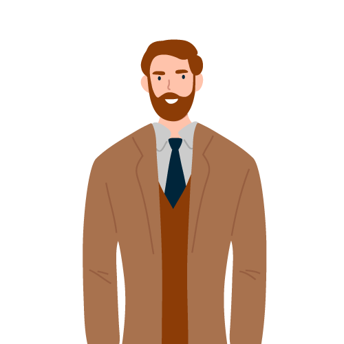 Testimonial Avatar 11 Illustration of business owner man