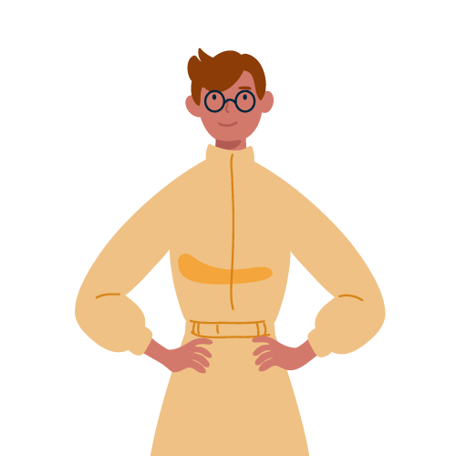 Testimonial Avatar 20 Illustration of a red headed man with glasses