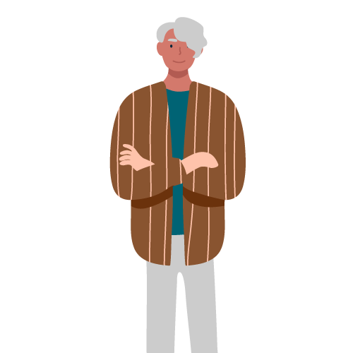 Testimonial Avatar 25 Illustration of white haired man next to a water park software review