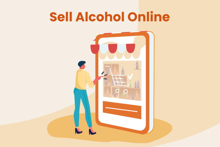 Man shops for alcohol on an eCommerce site
