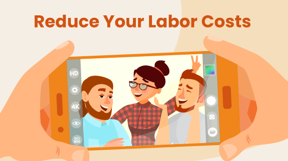 Reduce Labor Costs in Retail Image with group of happy employees