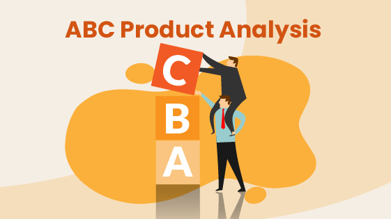People grade inventory products by ABC retail analysis