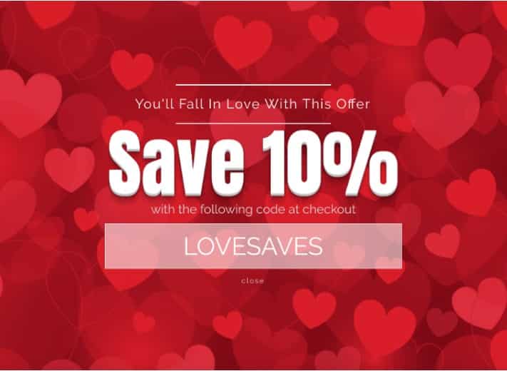 Picture showing an idea of Valentine's Day promotions