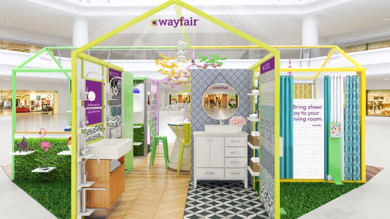Wayfair pop-up store