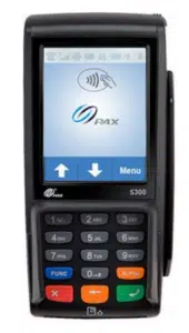 a Pax S300 credit card reader