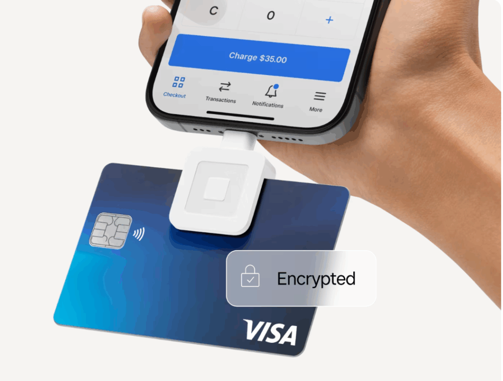 Example of a mobile credit card reader. 