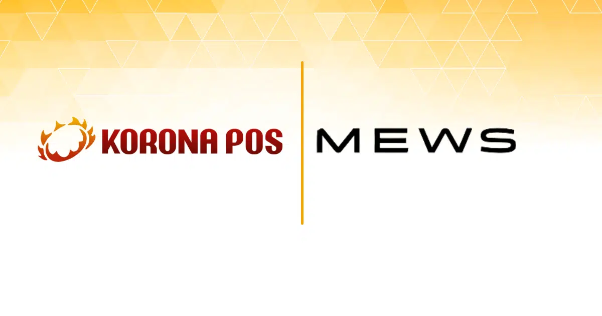 a graphic showing integration of KORONA POS and MEWS