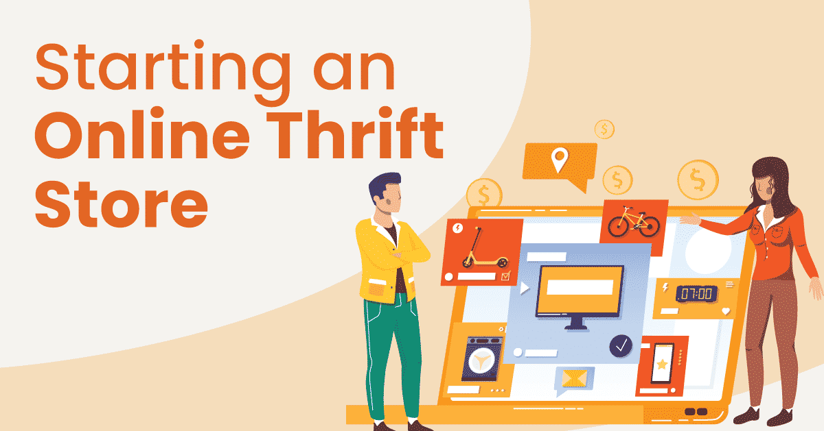 Two people start an online thrift business