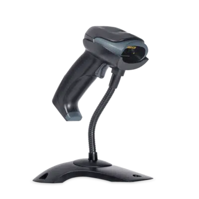 a portable barcode scanner with a trigger
