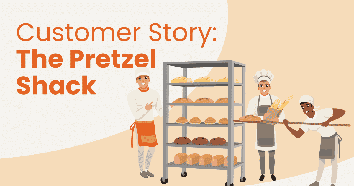 Animated image of bakers at The Pretzel Shack making bread for the day