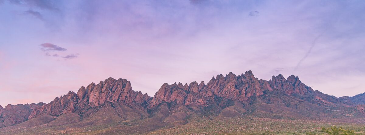 a landscape photo of mountains in las cruces new mexico