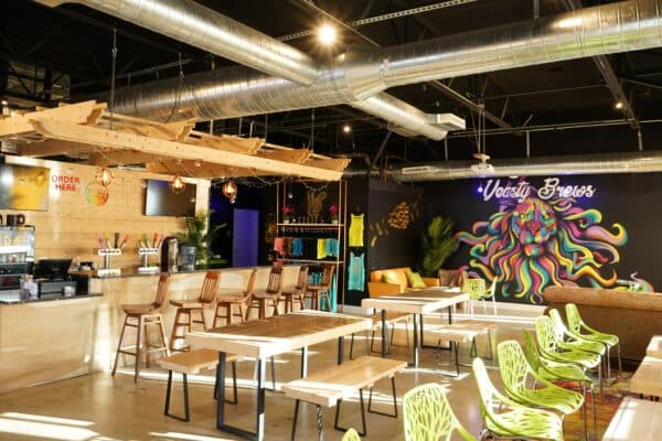 a photo of a local craft brewery's bar