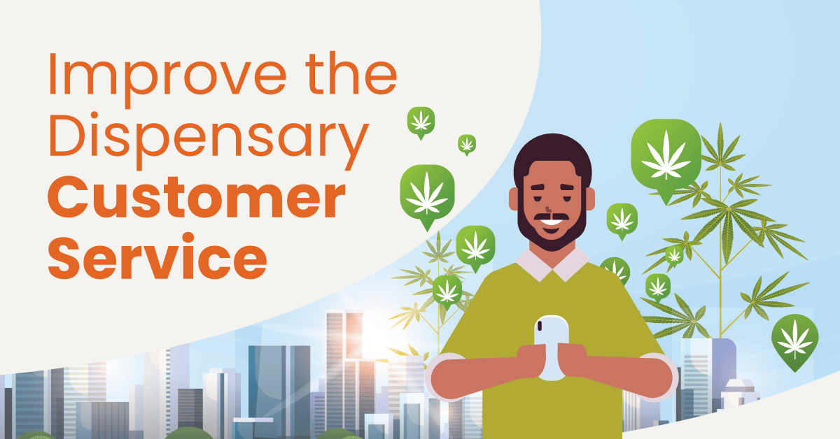 Person happily purchases cannabis at a recreational retail dispensary