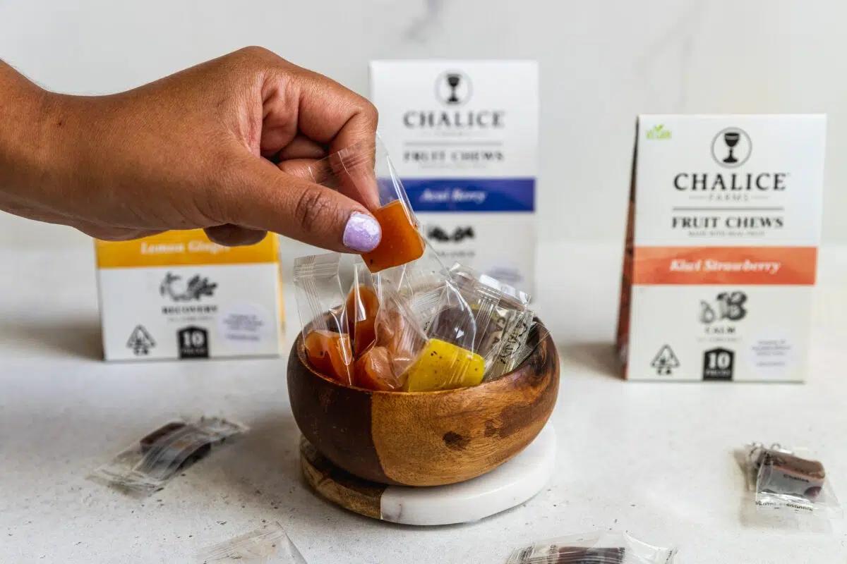 edible cannabis fruit chews from Chalice Farms