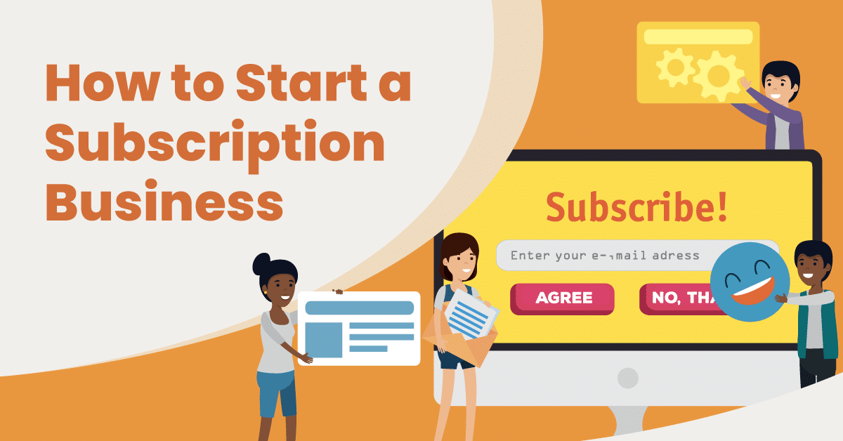 a graphic showing people signing up for a subscription CTA