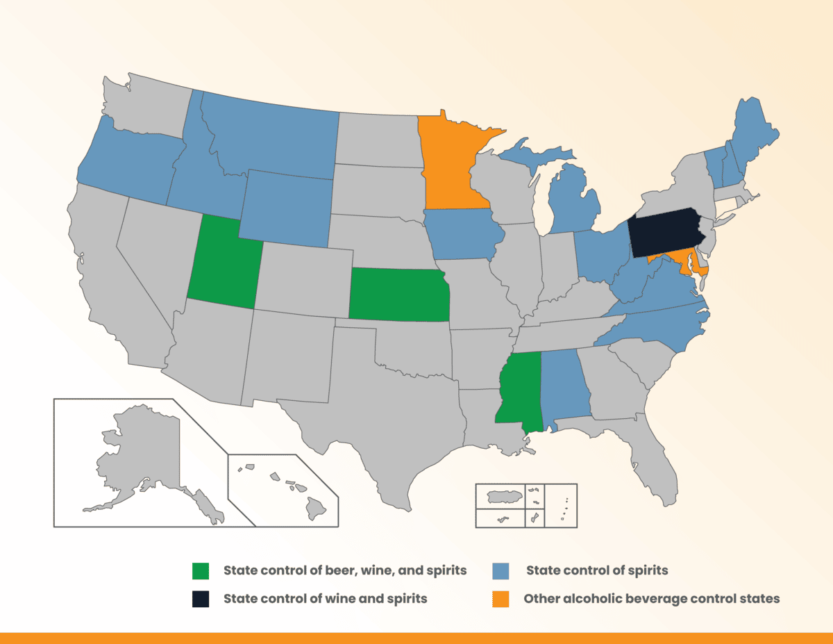 What Are Alcohol Control States