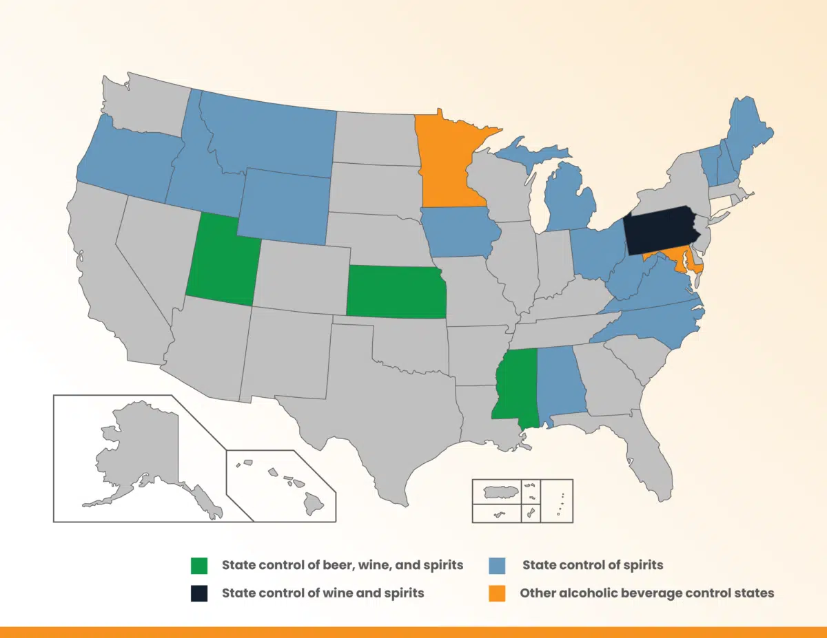 How much a case of beer costs in every US state