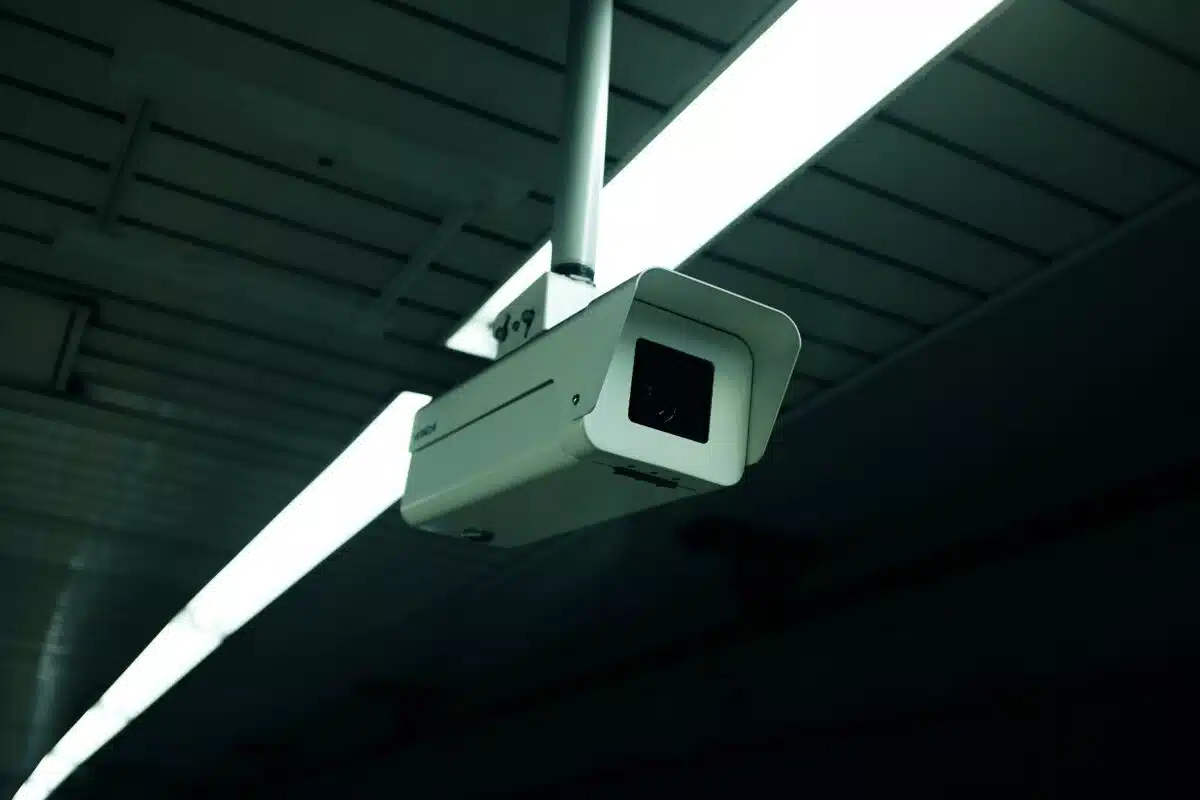 a secutiry camera in a California dispensary