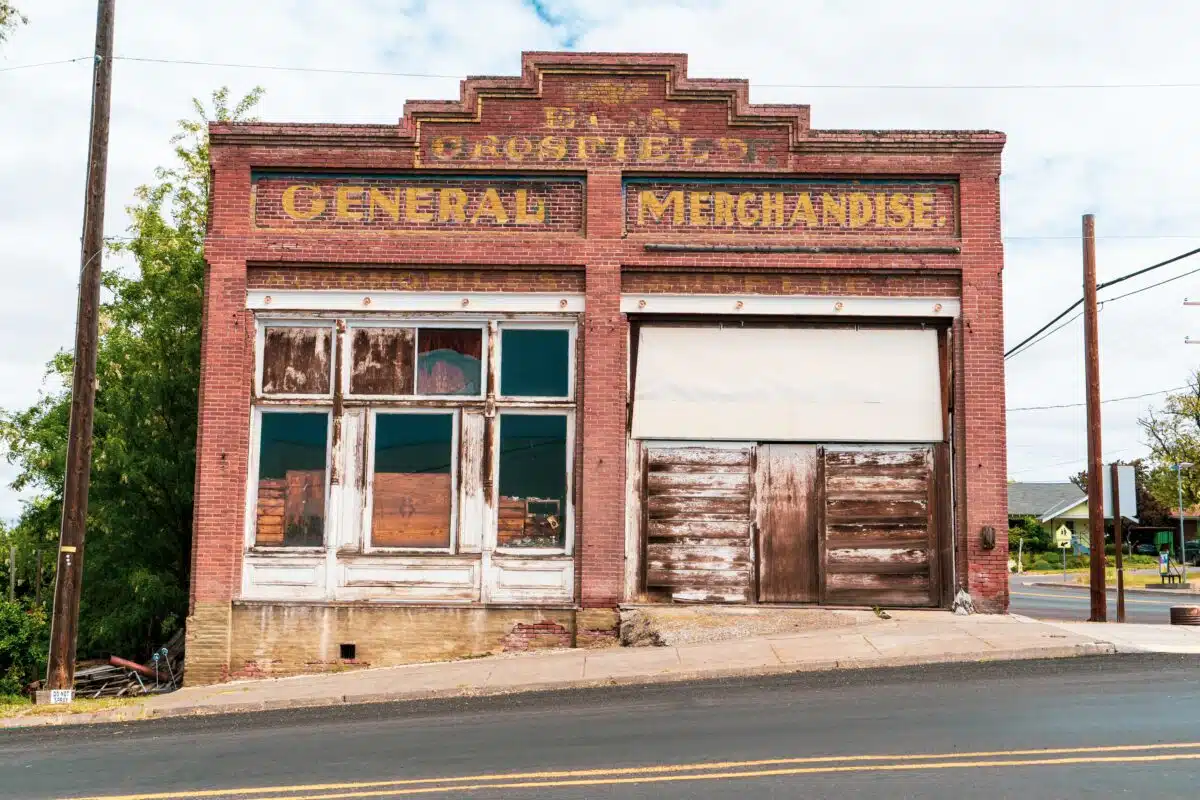 an old brick general store that could be used as a good dispensary location