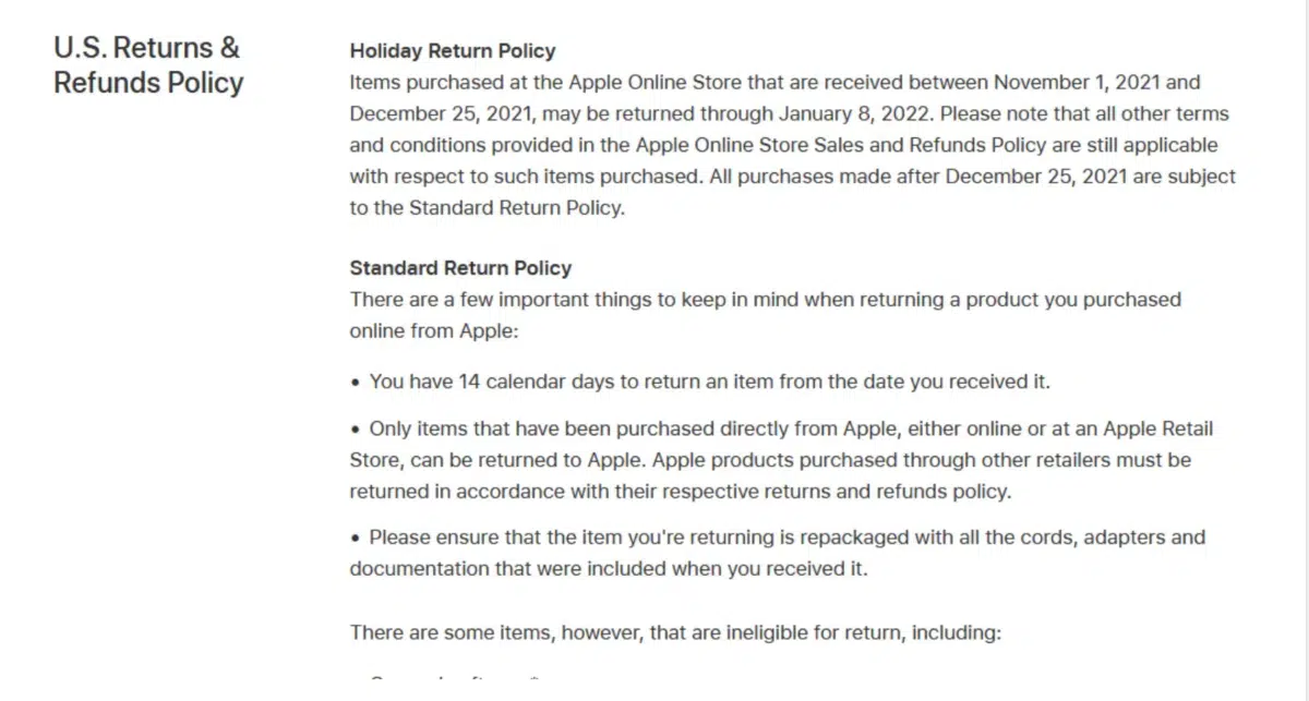 Return Policies