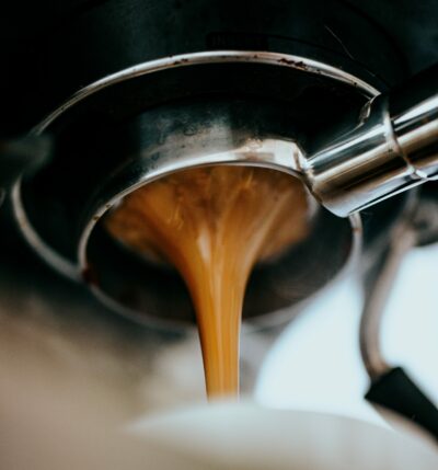 Espresso machine pulls a single shot of espresso