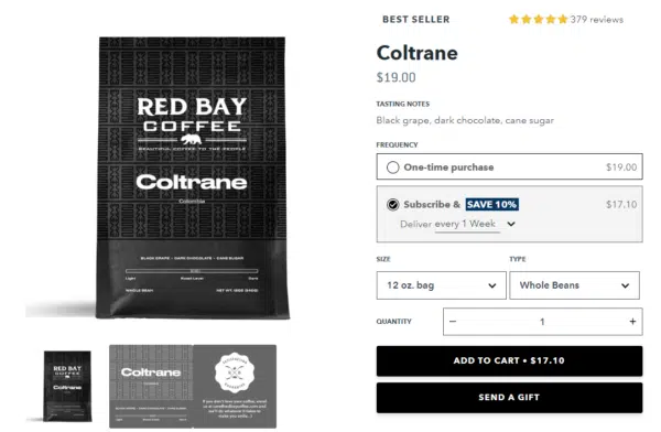 Coltrane  Red Bay Coffee.