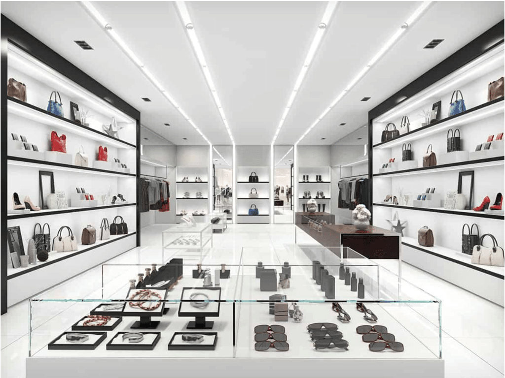 Picture illustrating Lightening in a retail store.