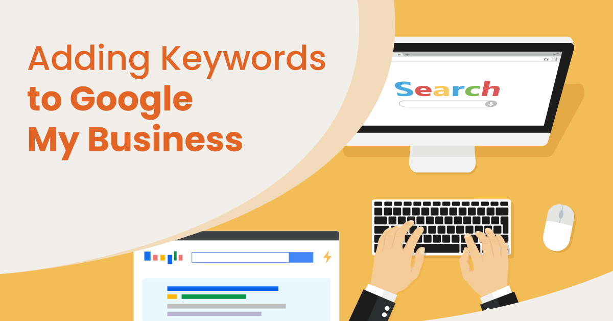 Person optimizes their Google My Business page with better keywords to increase traffic to their business page