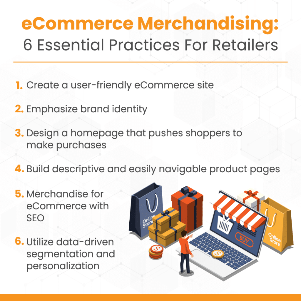 an infographic on eCommerce merchandising