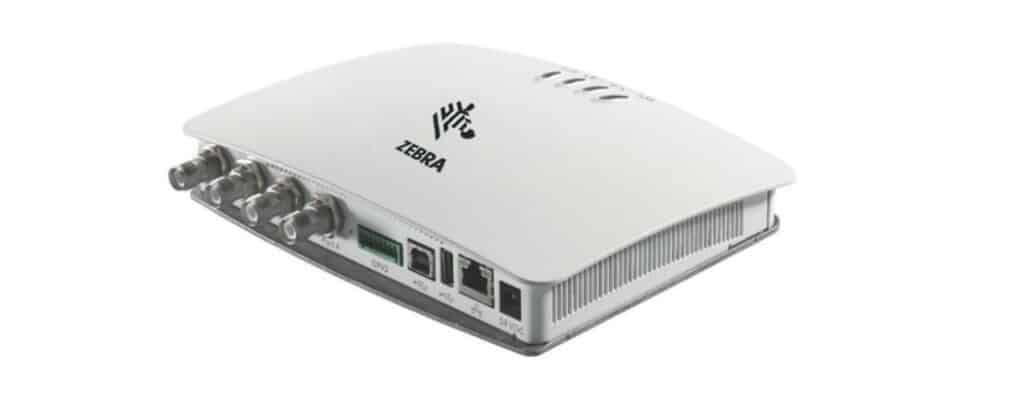 A Zebra FX7500 fixed RFID reader