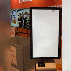 an example of RFID implementation with KORONA POS self checkout kiosk