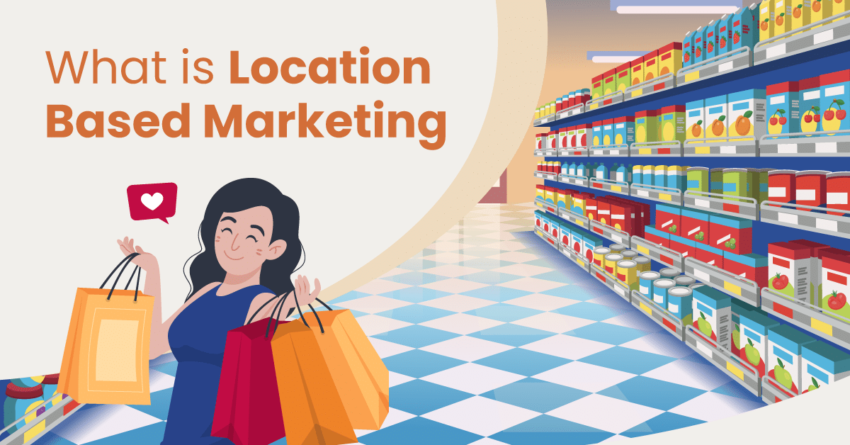 what is location based marketing featured image showing a smiling customer in a convenience store