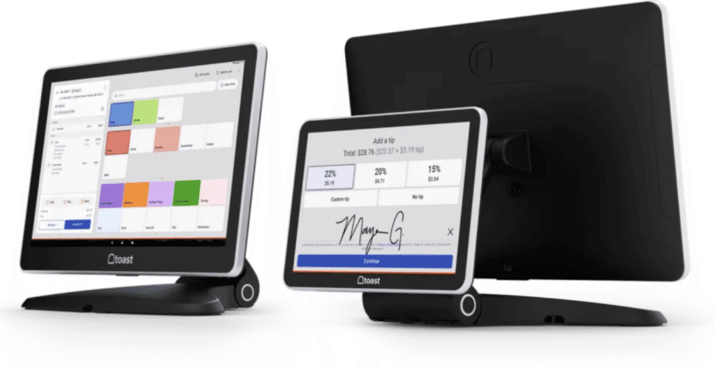 Picture showing a POS terminal of Toast as an alternative to epos now