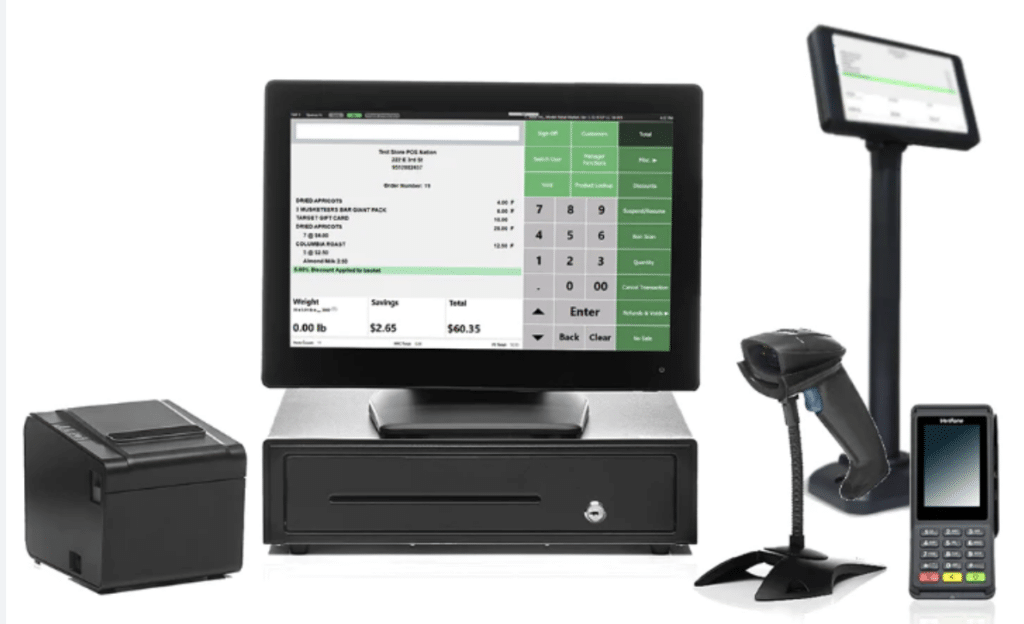 Image showing POS hardware of  POS Nation , as one of the best POS for smoke shops.