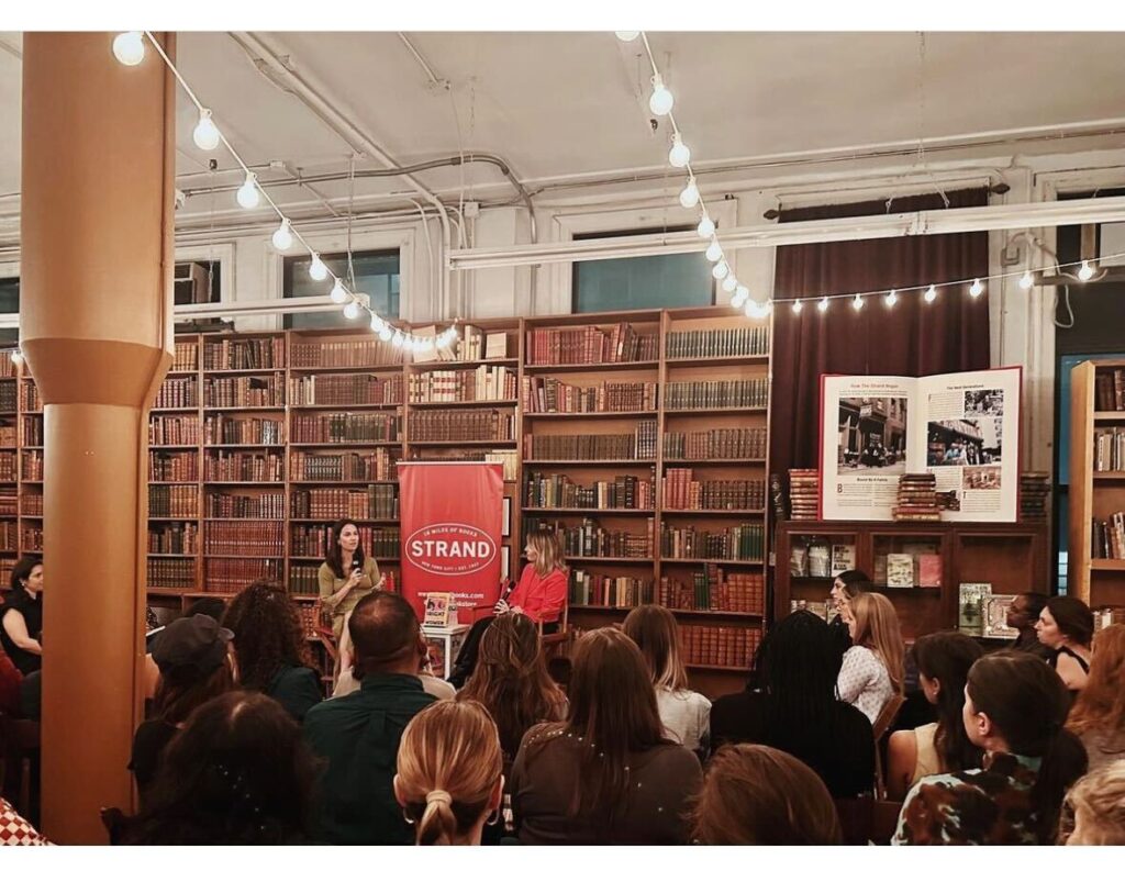 an author reading event at Strand book store in New York City
