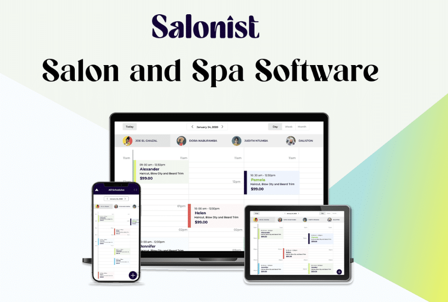 Image illustrating the POS terminal of Salonist, considered one of the best salon pos for buisnesses. 
