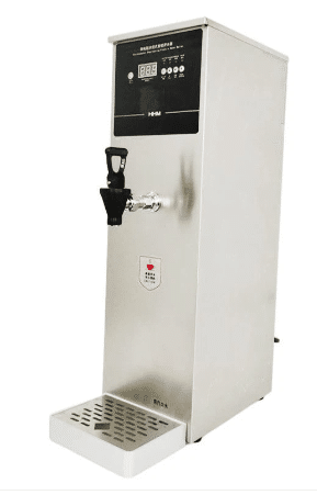 a stainless commercial hot water dispenser 