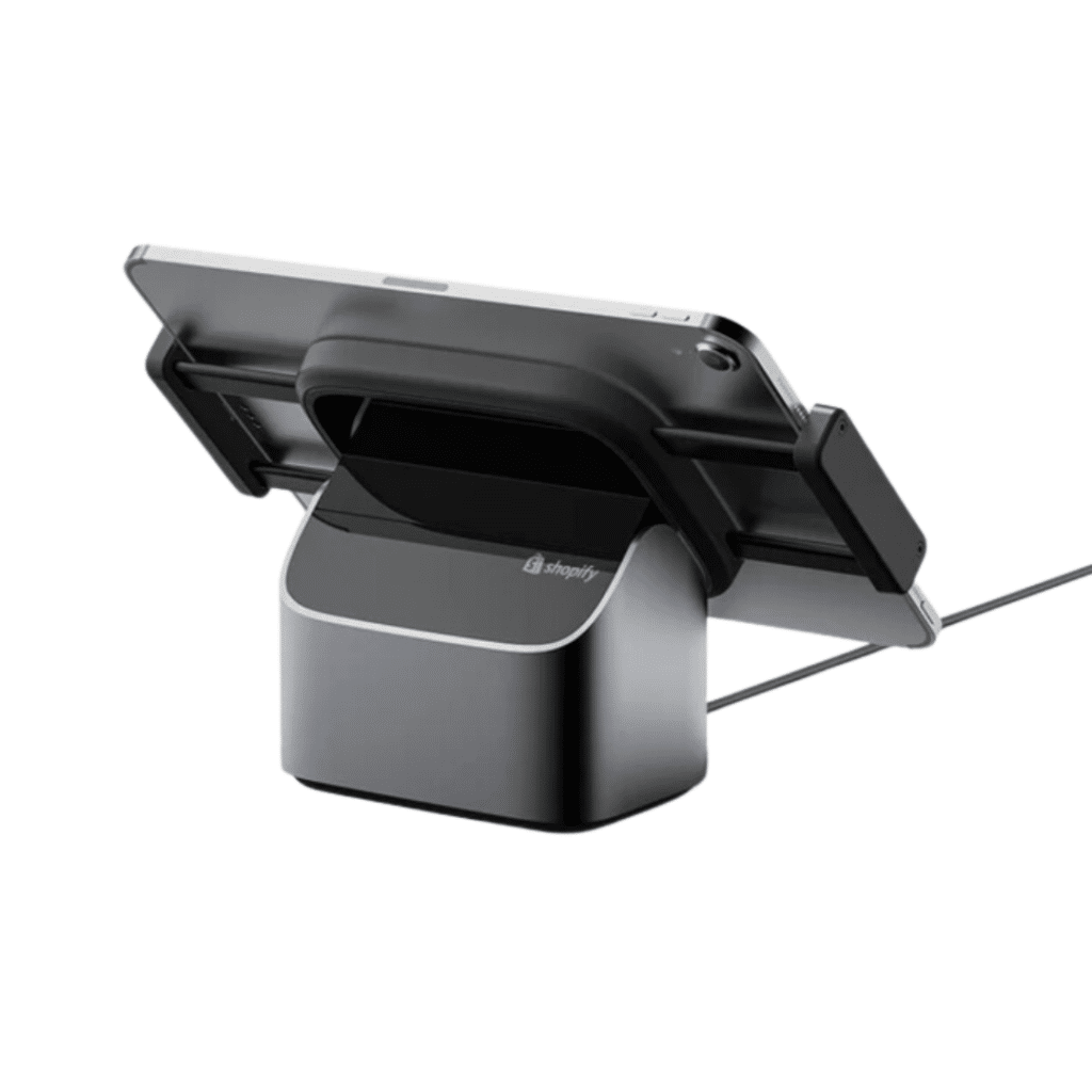 One of Shopify's POS tablet stand optons